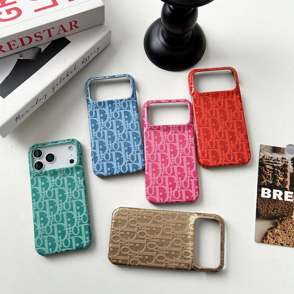 Lux Leather Dior Phone Case For iPhone 17 / 16 / 15 / 14