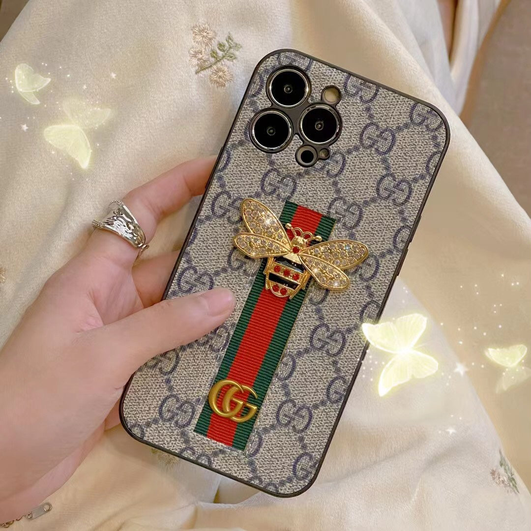Bee Trendy Phone Case For iPhone With Hand Holder